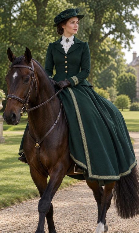 Foto KI generiert, Reitkostüm (Softshell) aus unserem Atelier
